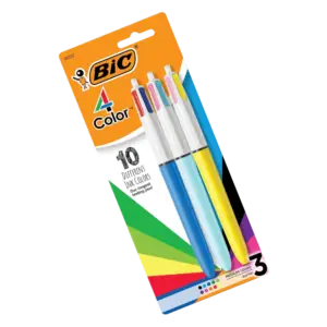 BIC 4-color retractable pen set