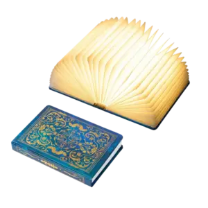 book lamp shaped like an open book