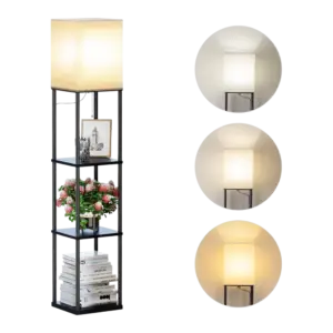 desk lamp with shelves