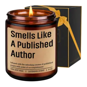 smells like a published author candle